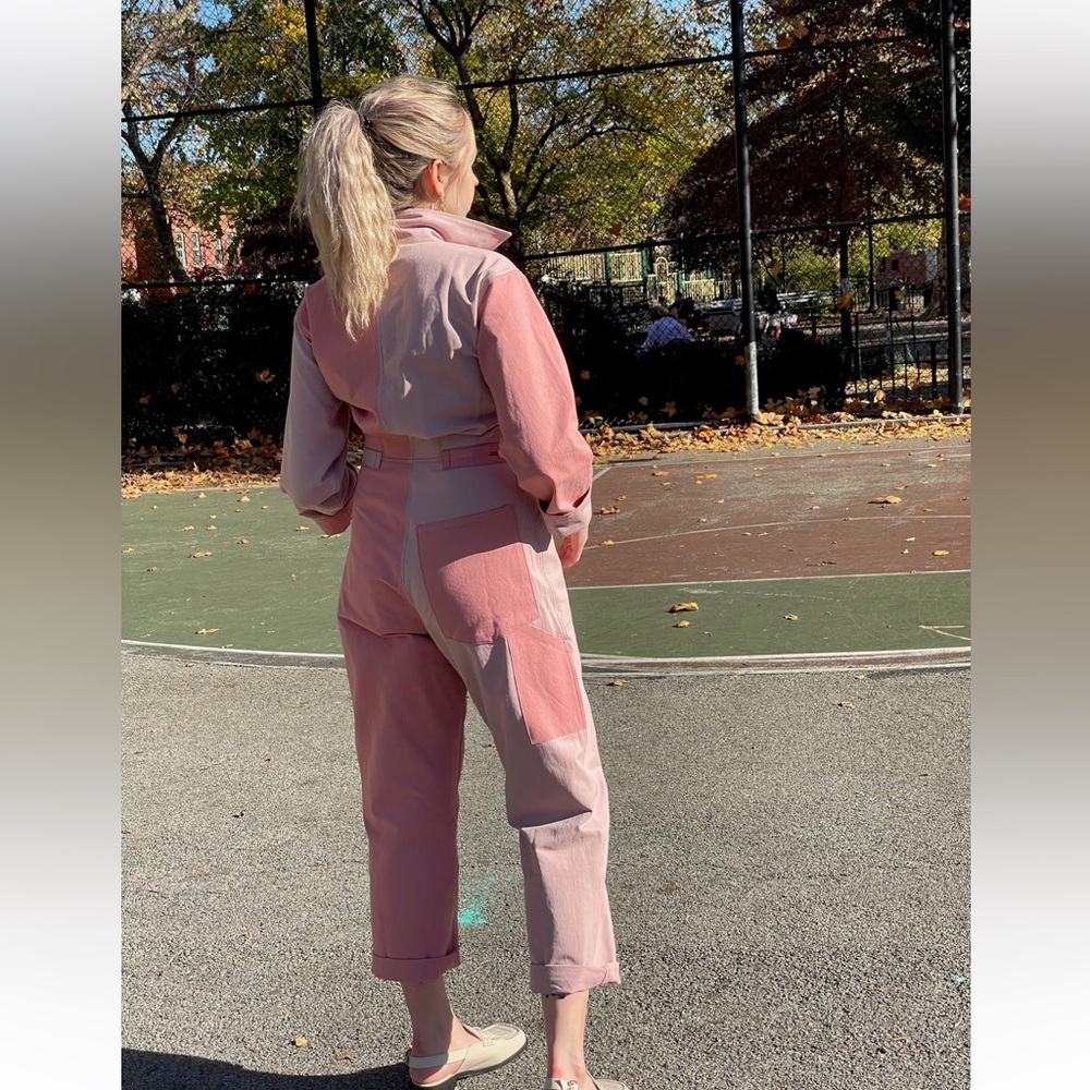 Verity and Daughters x Rue Saint Paul Stylish Pink Colorblock Jumpsuit - Picture 6 of 7